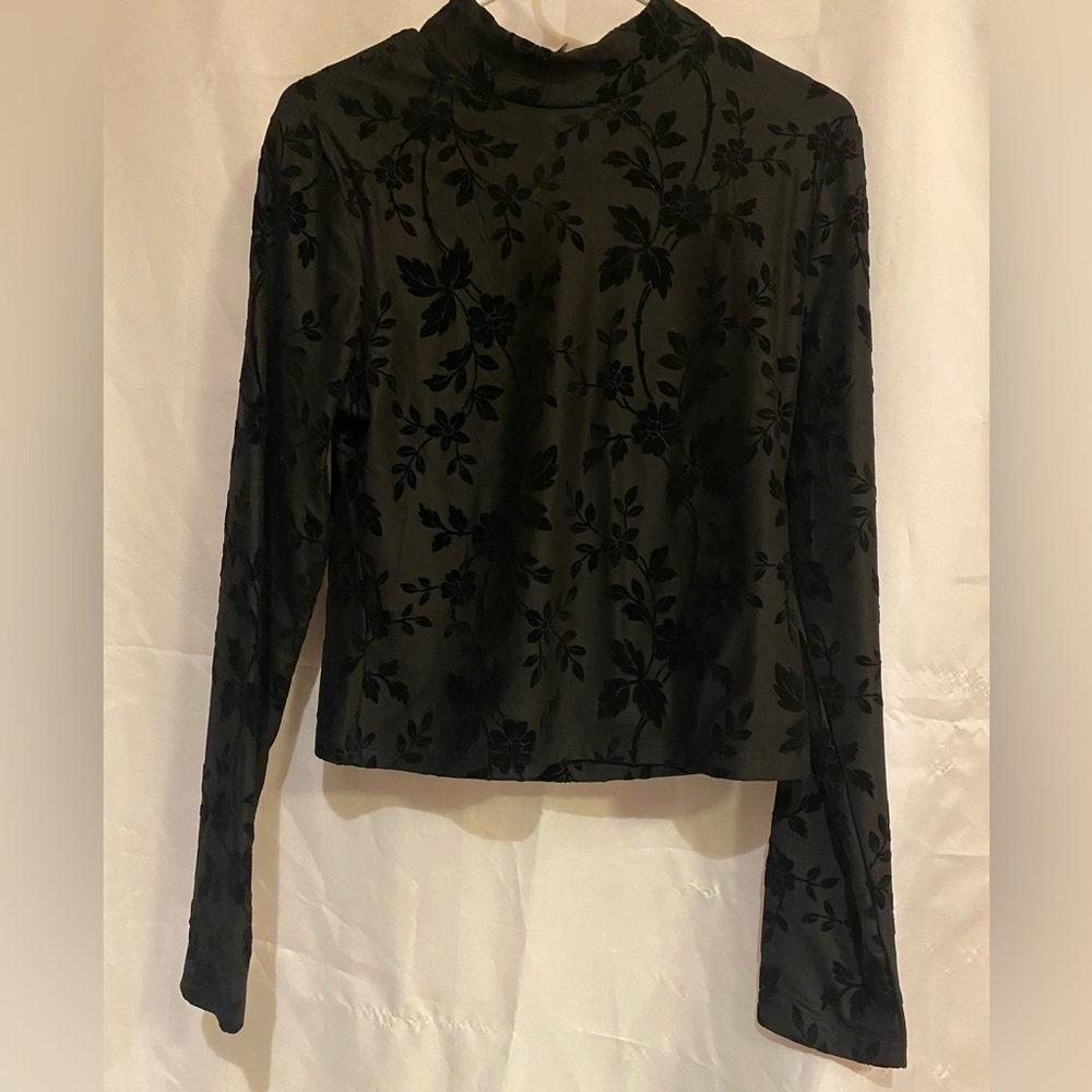 Black Lace Top, New with Tags